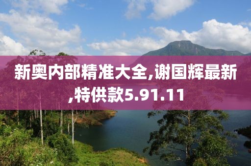 新奥内部精准大全,谢国辉最新,特供款5.91.11