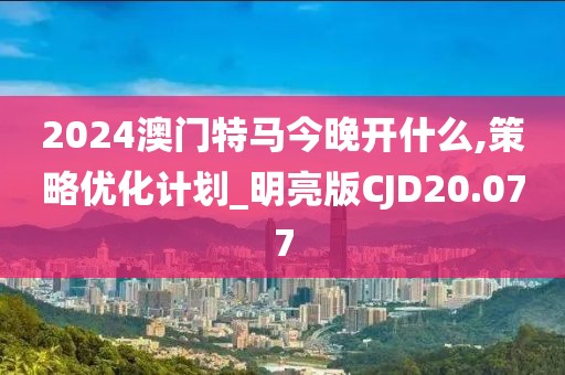 2024澳门特马今晚开什么,策略优化计划_明亮版CJD20.077