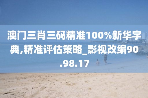 澳门三肖三码精准100%新华字典,精准评估策略_影视改编90.98.17