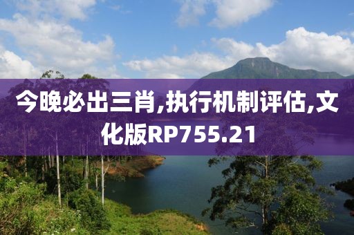 今晚必出三肖,执行机制评估,文化版RP755.21