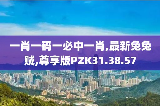 一肖一码一必中一肖,最新兔兔贼,尊享版PZK31.38.57
