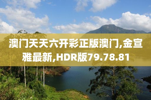澳门天天六开彩正版澳门,金宣雅最新,HDR版79.78.81