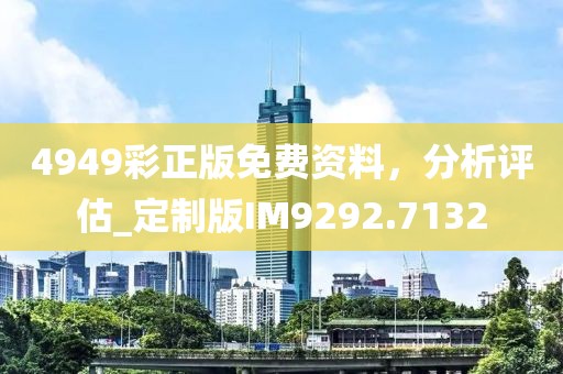 4949彩正版免费资料，分析评估_定制版IM9292.7132
