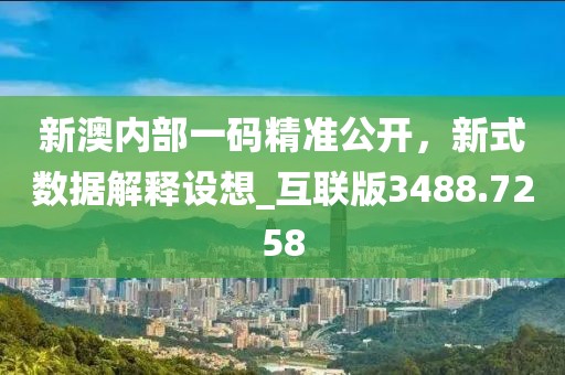 新澳内部一码精准公开，新式数据解释设想_互联版3488.7258