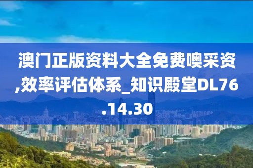 澳门正版资料大全免费噢采资,效率评估体系_知识殿堂DL76.14.30