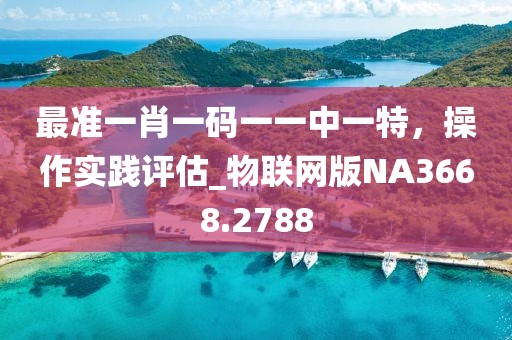 最准一肖一码一一中一特，操作实践评估_物联网版NA3668.2788