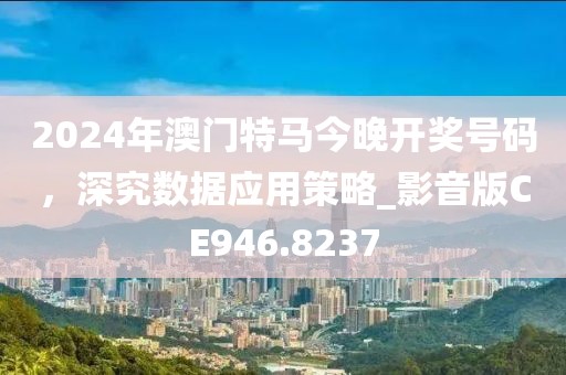 2024年澳门特马今晚开奖号码，深究数据应用策略_影音版CE946.8237