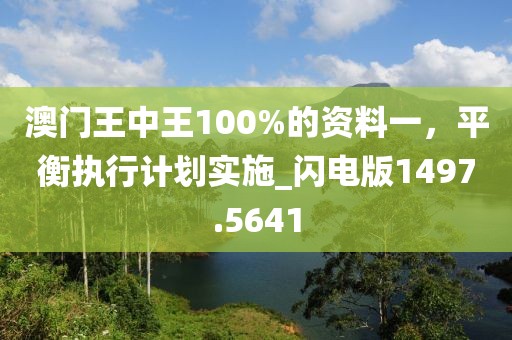 澳门王中王100%的资料一，平衡执行计划实施_闪电版1497.5641