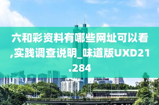 六和彩资料有哪些网址可以看,实践调查说明_味道版UXD21.284