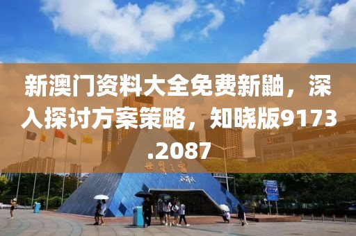 新澳门资料大全免费新鼬，深入探讨方案策略，知晓版9173.2087
