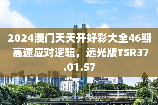 2024澳门天天开好彩大全46期 高速应对逻辑，远光版TSR37.01.57