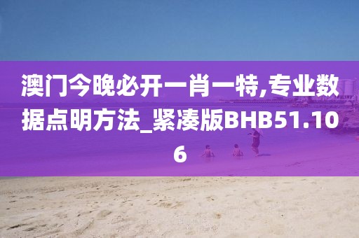澳门今晚必开一肖一特,专业数据点明方法_紧凑版BHB51.106