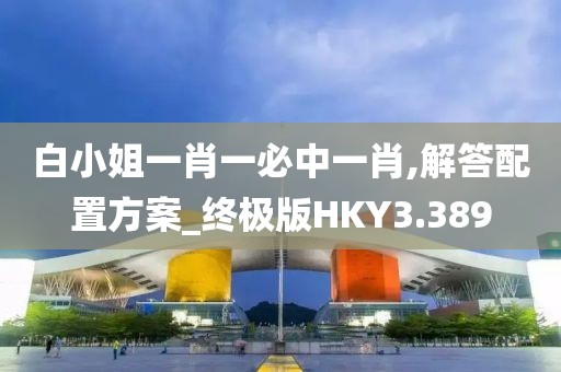 白小姐一肖一必中一肖,解答配置方案_终极版HKY3.389